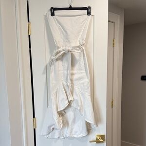 Flying Tomato Cream High Low Dress